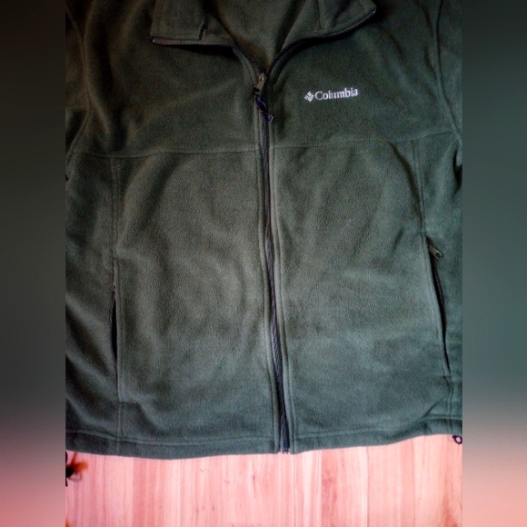 Columbia Mens green fleece XL jacket - Picture 3 of 5